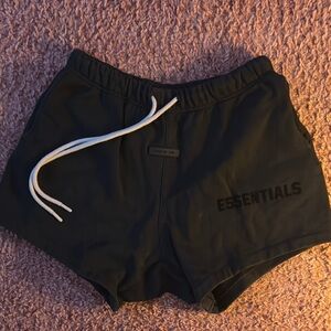 Fear of God Black Athletic Shorts with Elastic Waistband